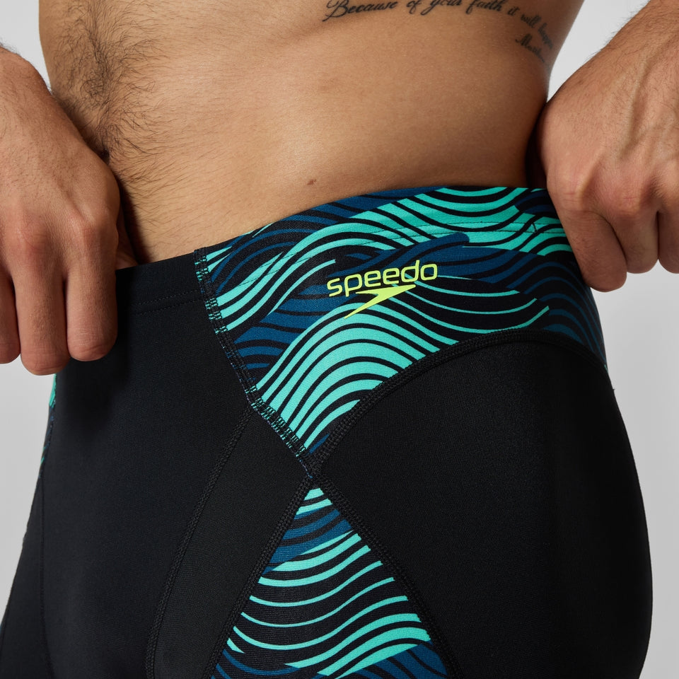 Speedo Endurance+ Max Compression Jammer Black/Turquoise