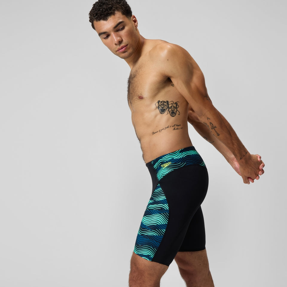 Speedo Endurance+ Max Compression Jammer Black/Turquoise