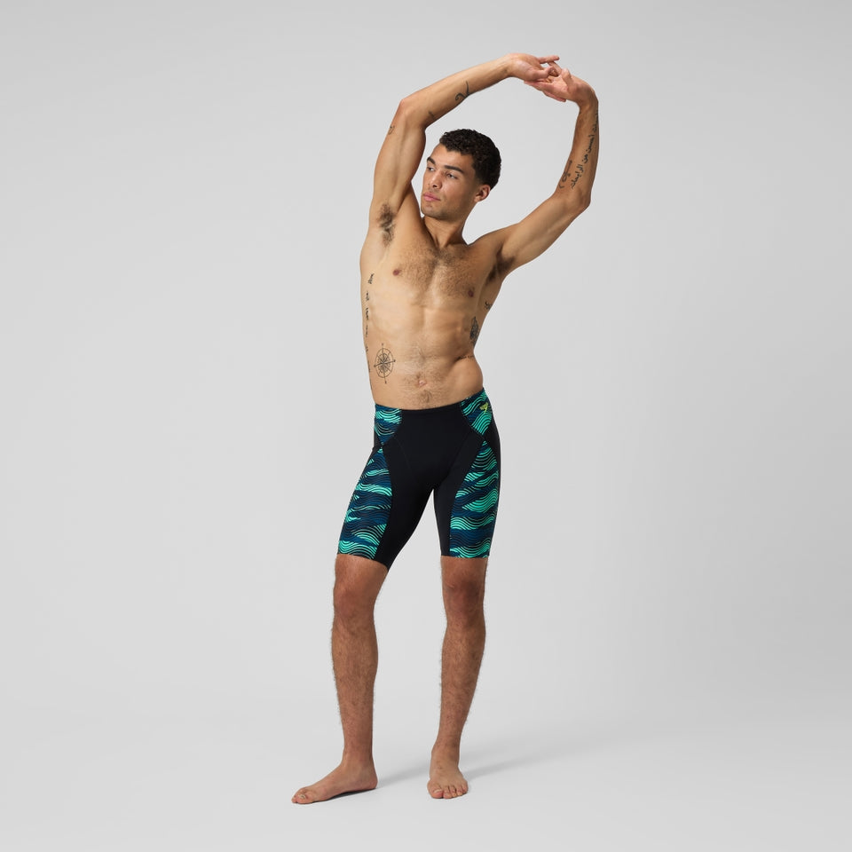 Speedo Endurance+ Max Compression Jammer Black/Turquoise