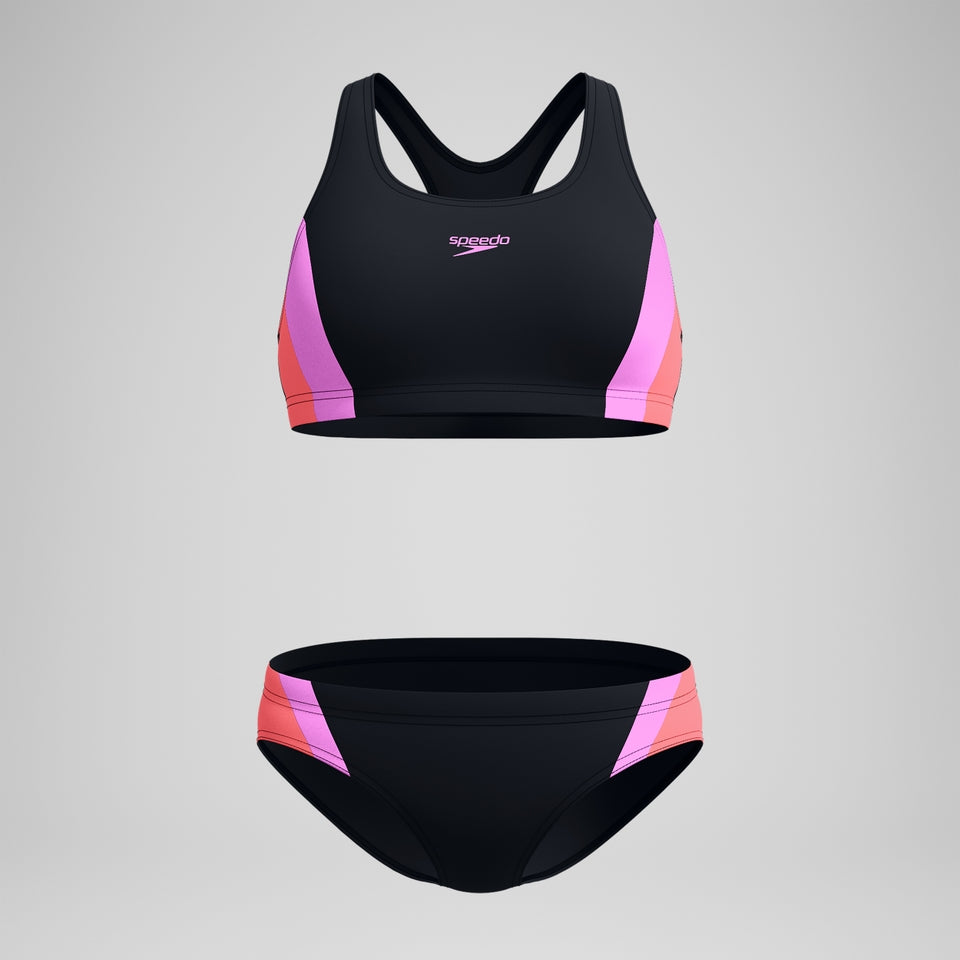 Speedo Colourblock Splice 2.0 Bikini Black/Pink