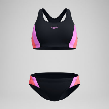 Speedo Colourblock Splice 2.0 Bikini Black/Pink