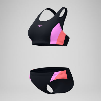 Speedo Colourblock Splice 2.0 Bikini Black/Pink