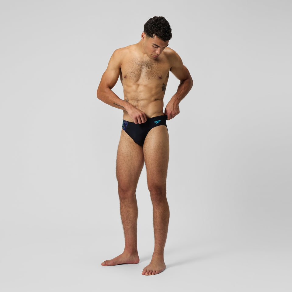 Speedo Tech Panel 7cm Brief Black/Blue