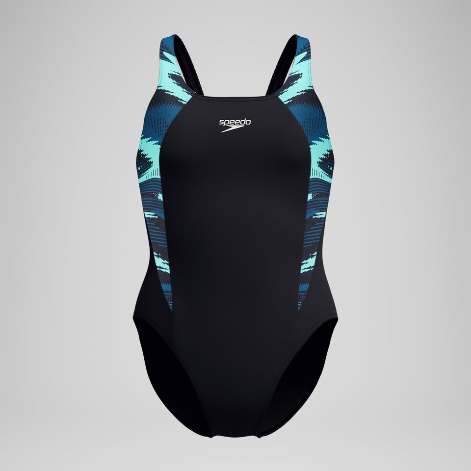 Speedo HyberBoom Splice Muscleback Swimsuit DarkTeal/Green