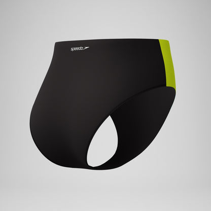 Speedo Colourblock Highwaist Bikini Bottom Black