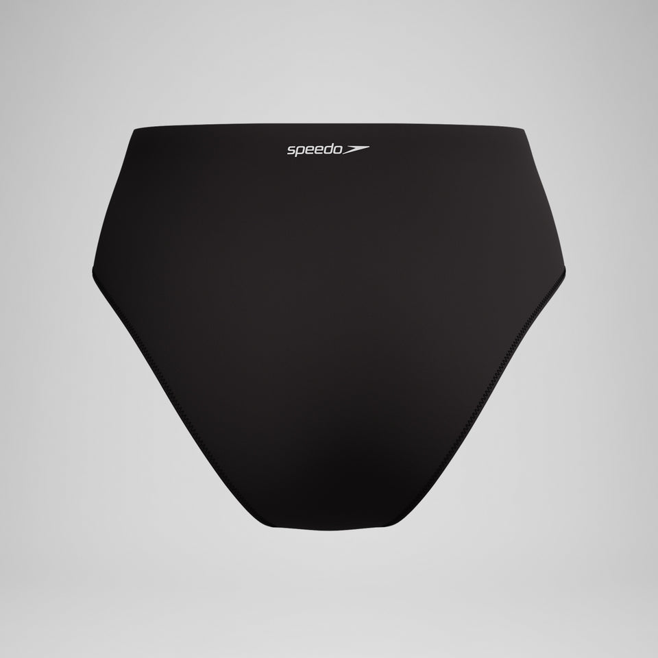 Speedo Colourblock Highwaist Bikini Bottom Black