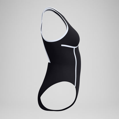 Speedo Bound Crossback Swimsuit Black