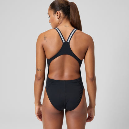 Speedo V Class Performance Back Swimsuit Black/Grey
