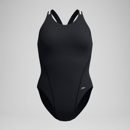 Speedo V Class Performance Back Swimsuit Black/Grey