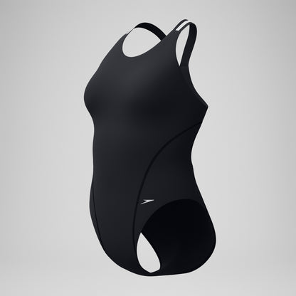 Speedo V Class Performance Back Swimsuit Black/Grey