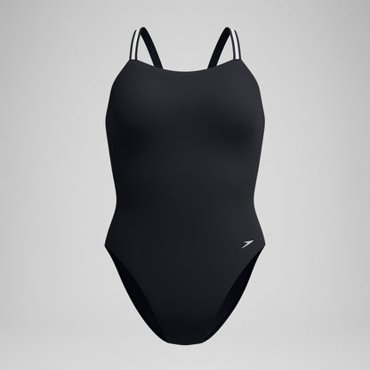 Speedo V Class Active Back Swimsuit Black/Grey
