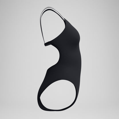 Speedo V Class Active Back Swimsuit Black/Grey