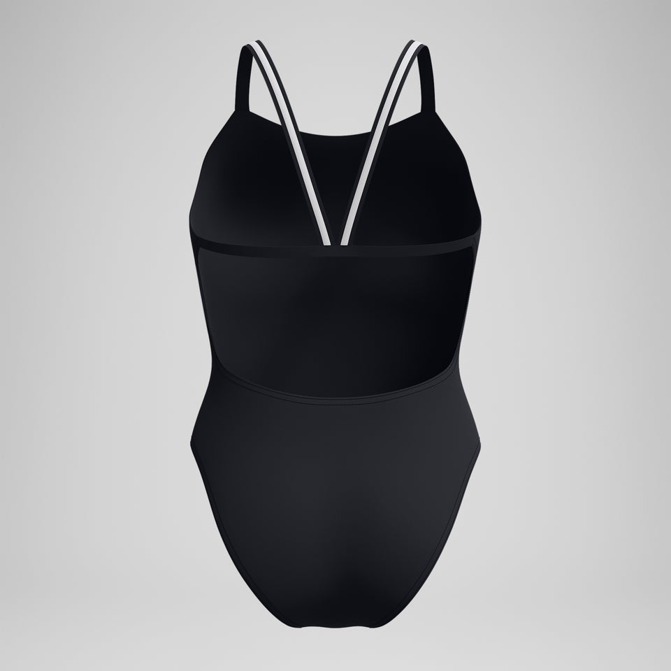 Speedo V Class Active Back Swimsuit Black/Grey