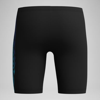 Speedo Boys' Plastisol Placement Jammer Black/Blue