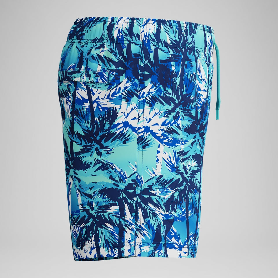 Speedo Boys' Printed 13'' Swim Shorts Blue