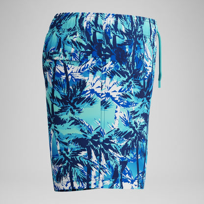 Speedo Boys' Printed 13'' Swim Shorts Blue