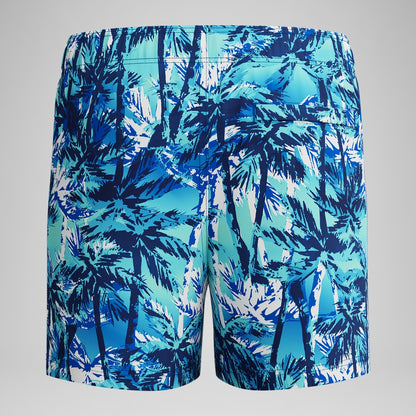 Speedo Boys' Printed 13'' Swim Shorts Blue