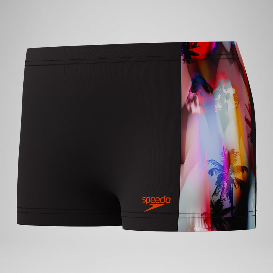 Speedo Boys' Digital Panel Aquashort Black
