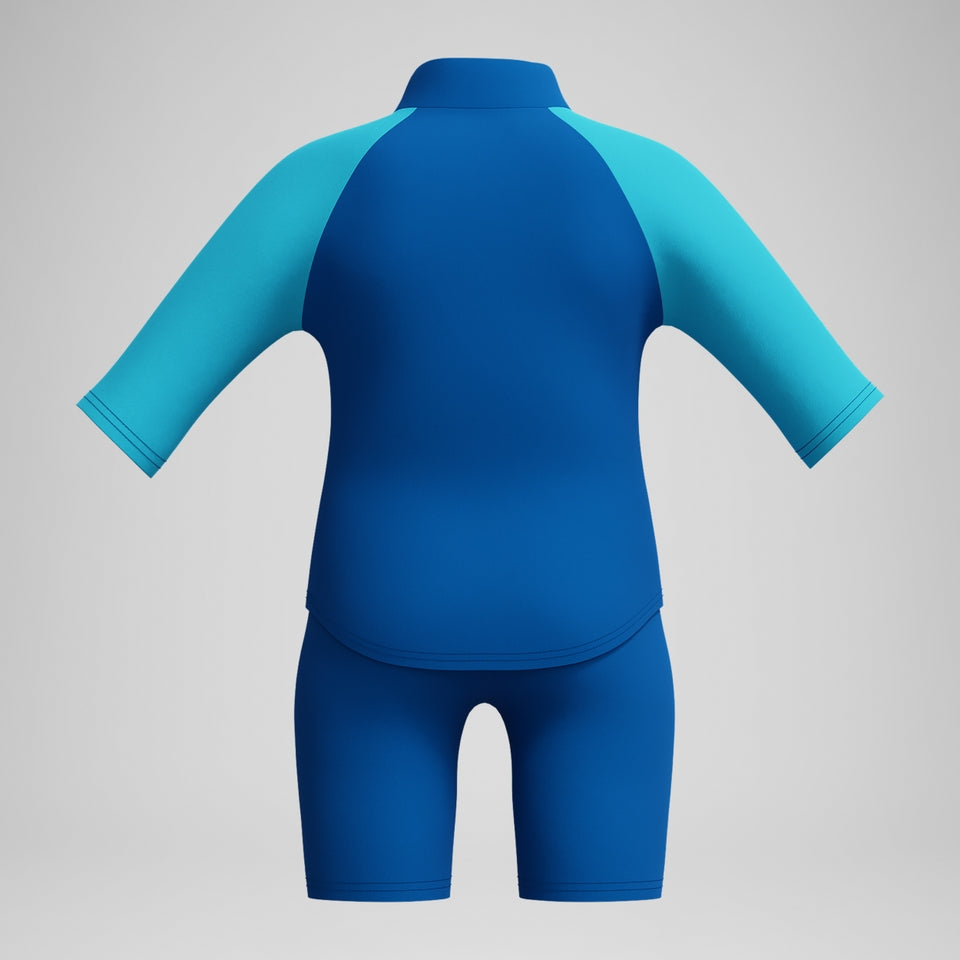 Speedo Boys' Learn to Swim Sun Protection Top & Short Blue