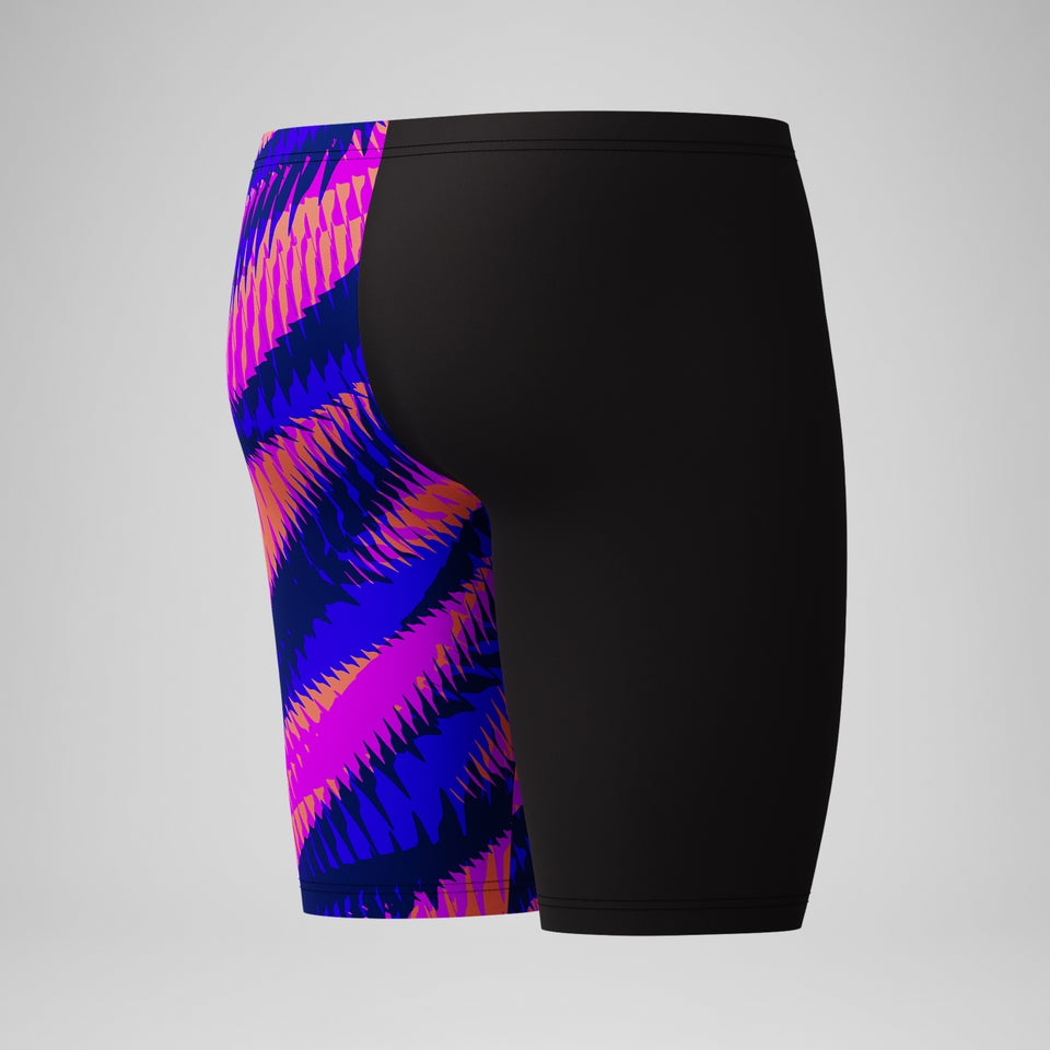 Speedo Boys' Club Training Printed Jammer Blue/Pink