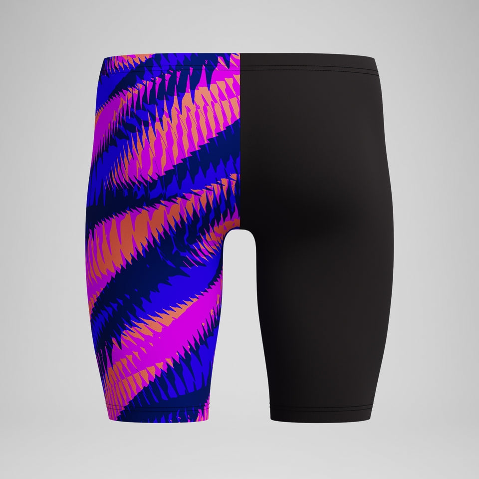 Speedo Boys' Club Training Printed Jammer Blue/Pink