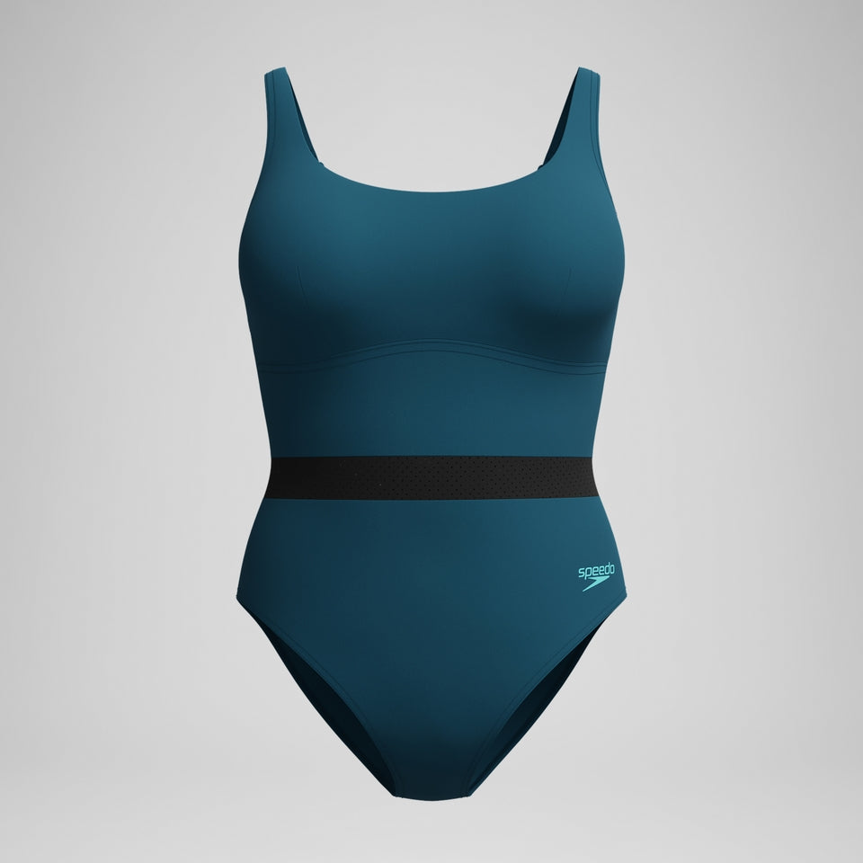 Speedo Shaping LuniaGlow Swimsuit DarkTeal/Black
