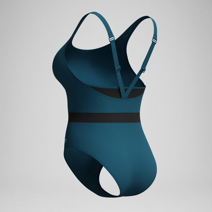 Speedo Shaping LuniaGlow Swimsuit DarkTeal/Black