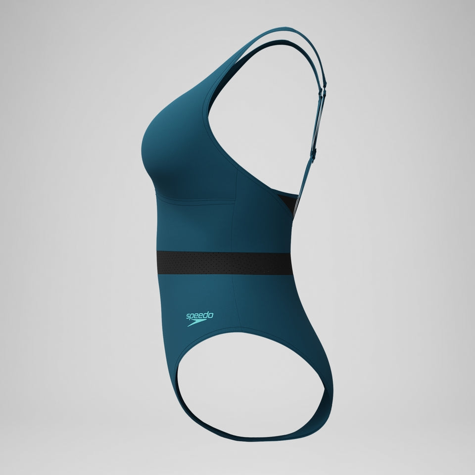 Speedo Shaping LuniaGlow Swimsuit DarkTeal/Black