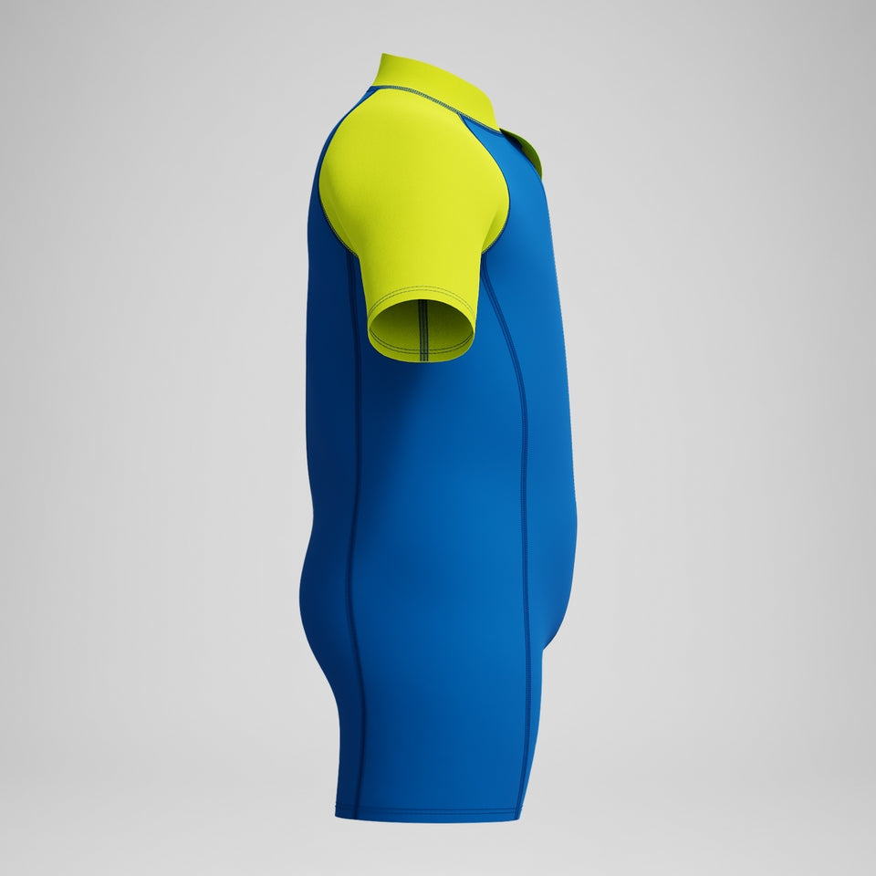 Speedo Boys' Learn to Swim Essential Neoprene Suit Blue/Yellow
