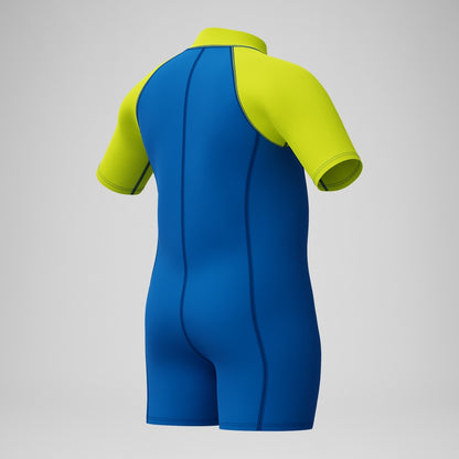 Speedo Boys' Learn to Swim Essential Neoprene Suit Blue/Yellow