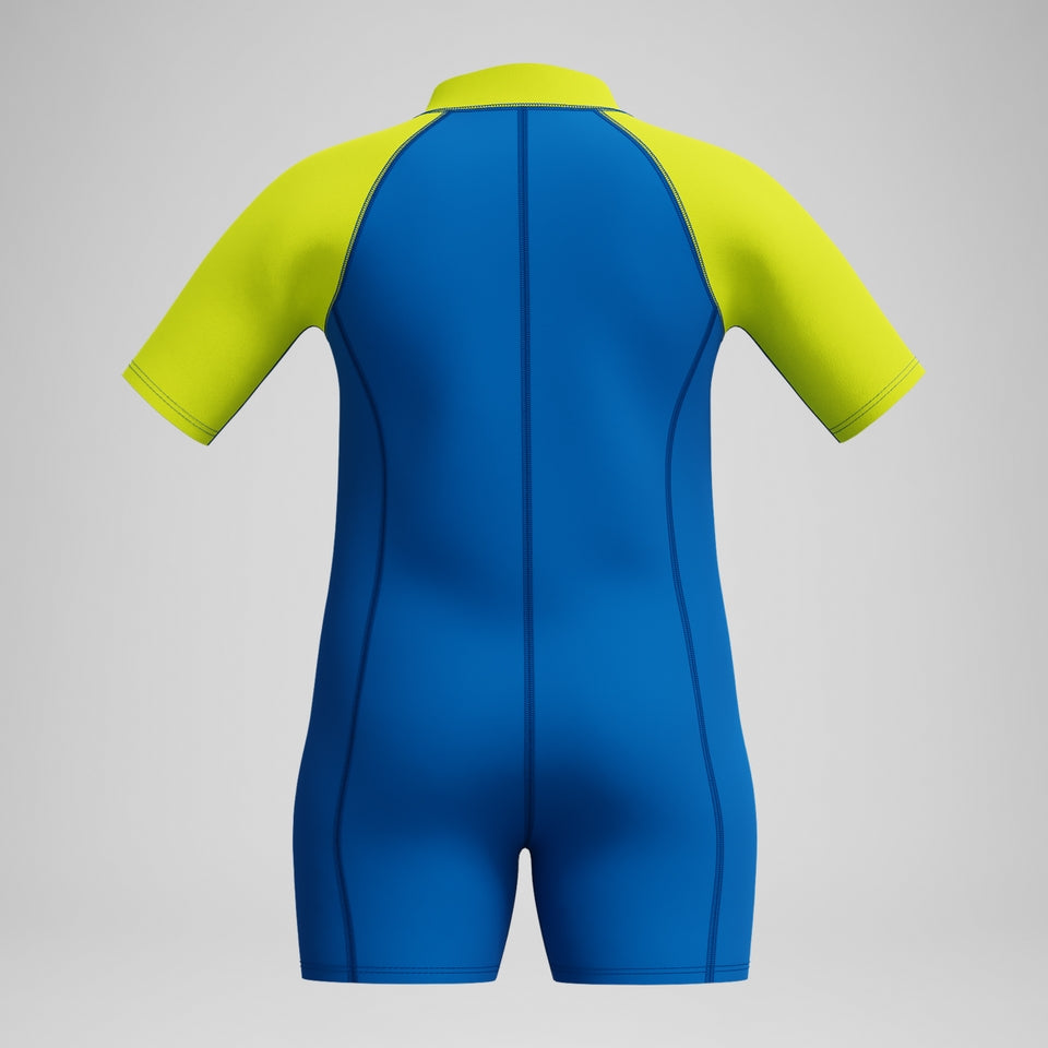 Speedo Boys' Learn to Swim Essential Neoprene Suit Blue/Yellow