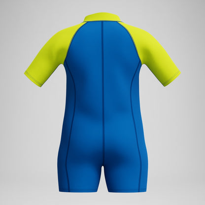 Speedo Boys' Learn to Swim Essential Neoprene Suit Blue/Yellow