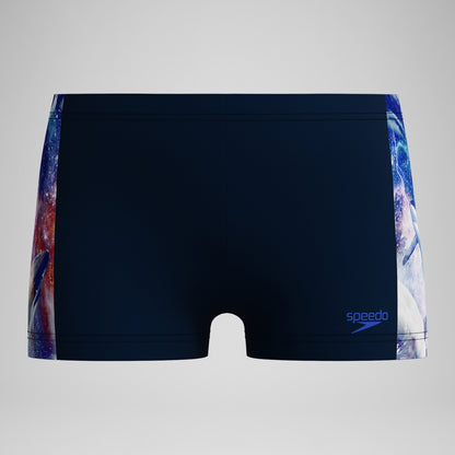 Speedo Boys' Digital Panel Aquashort Navy