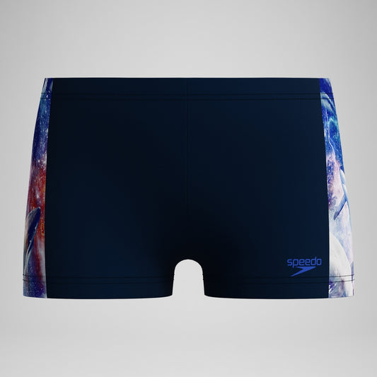 Speedo Boys' Digital Panel Aquashort Navy