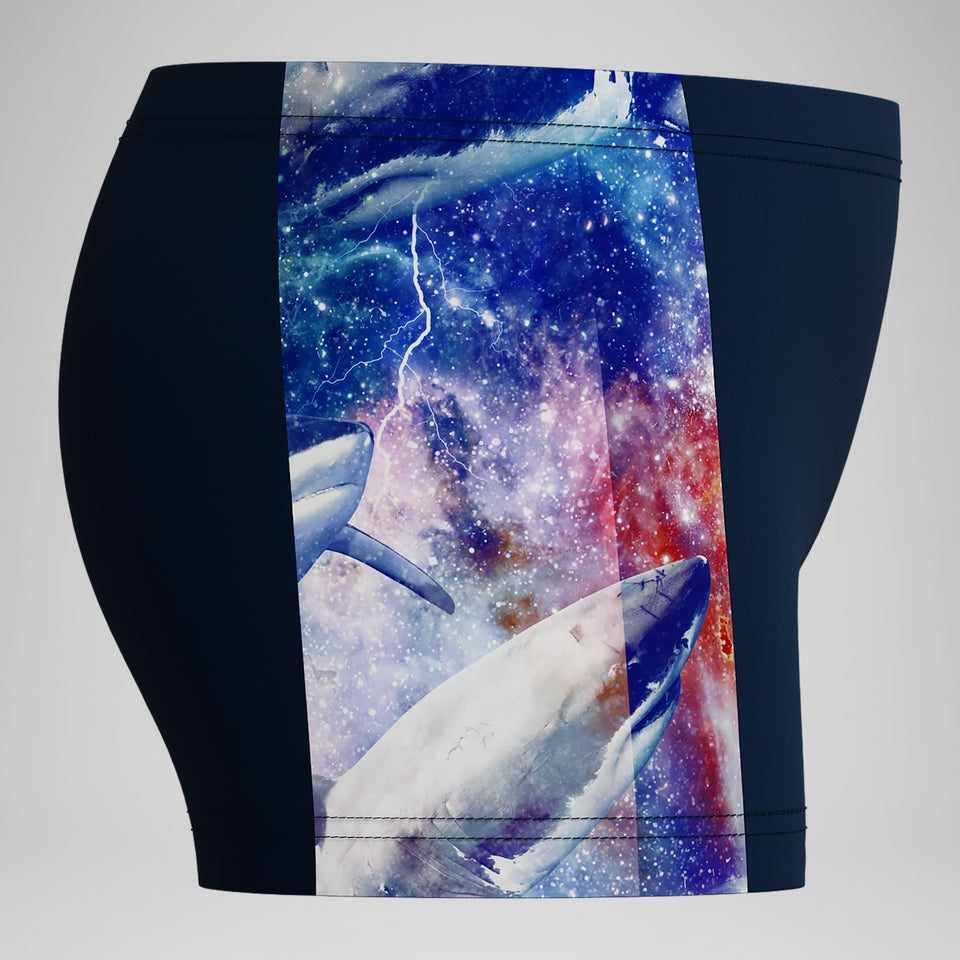 Speedo Boys' Digital Panel Aquashort Navy