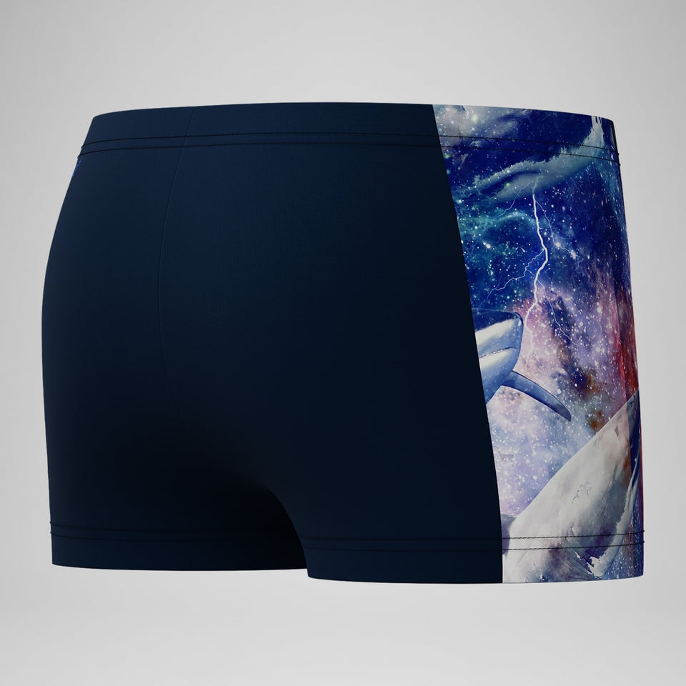 Speedo Boys' Digital Panel Aquashort Navy