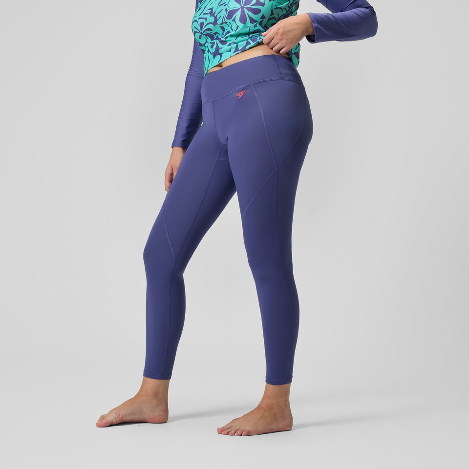 Speedo Panel Legging Blue