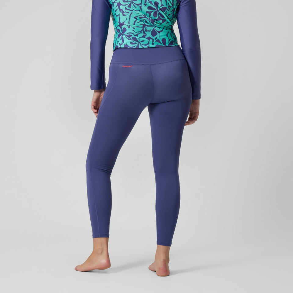 Speedo Panel Legging Blue
