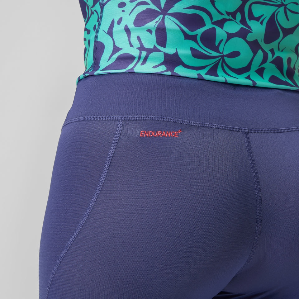 Speedo Panel Legging Blue