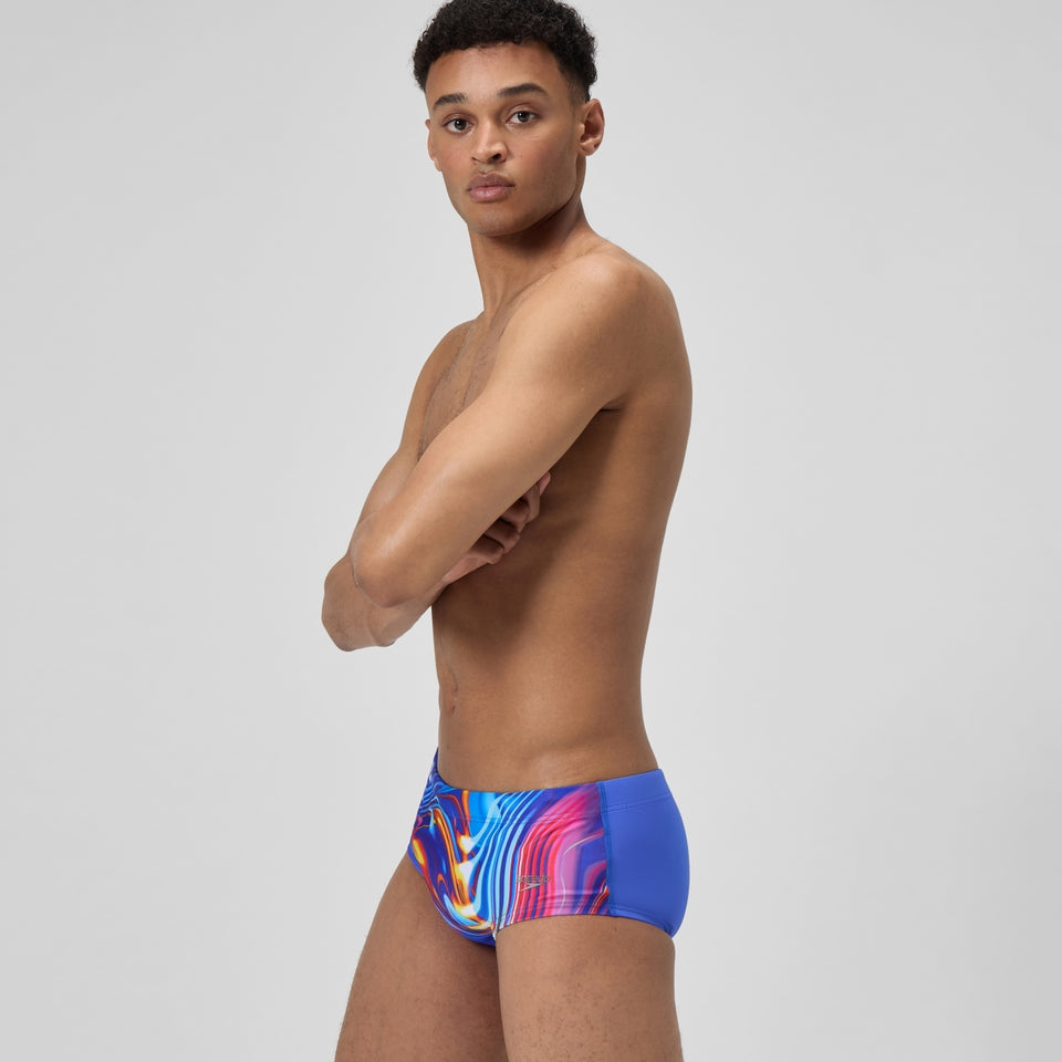 Speedo Club Training 13.5cm Placement Brief Blue/Pink