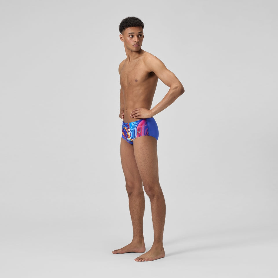 Speedo Club Training 13.5cm Placement Brief Blue/Pink