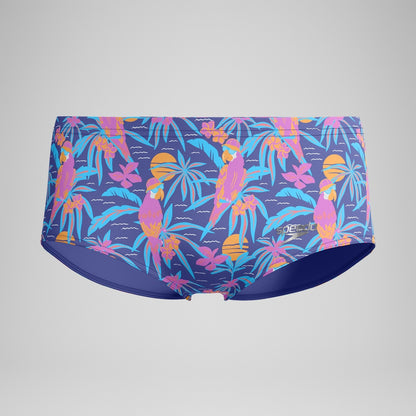 Speedo Club Training 13.5cm Printed Brief Navy/Pink