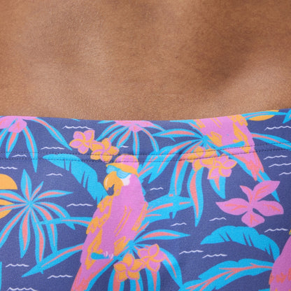 Speedo Club Training 13.5cm Printed Brief Navy/Pink