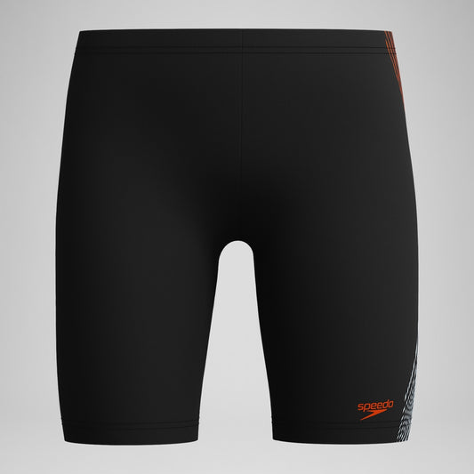 Speedo Boys' Plastisol Placement Jammer Black/Red
