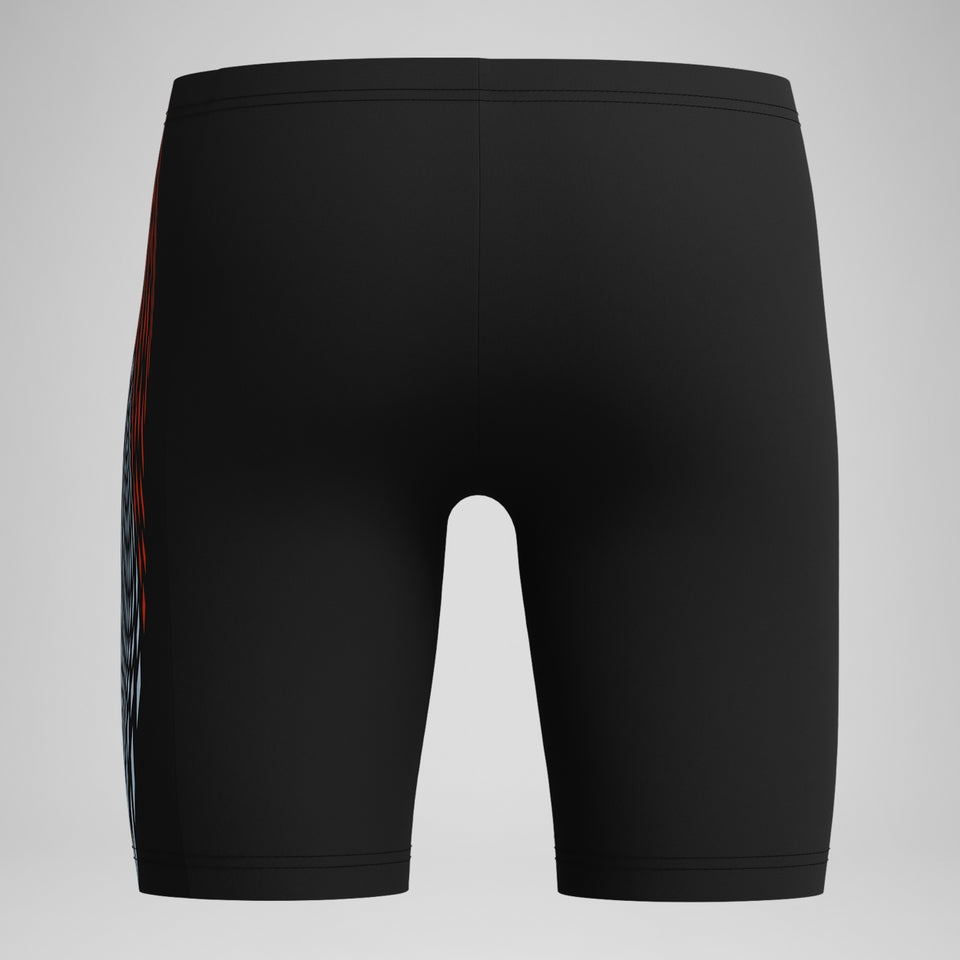 Speedo Boys' Plastisol Placement Jammer Black/Red