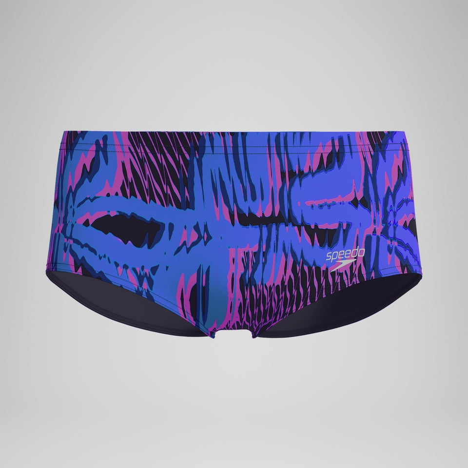 Speedo Club Training 13.5cm Printed Brief Blue/Pink