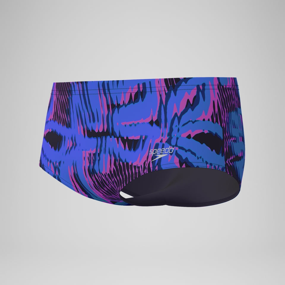 Speedo Club Training 13.5cm Printed Brief Blue/Pink