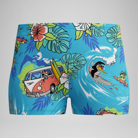 Speedo Boys' Learn to Swim Printed Aquashort Blue