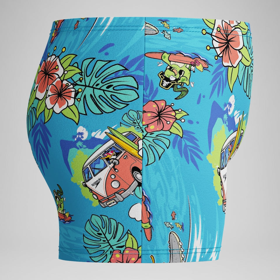 Speedo Boys' Learn to Swim Printed Aquashort Blue