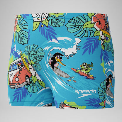 Speedo Boys' Learn to Swim Printed Aquashort Blue